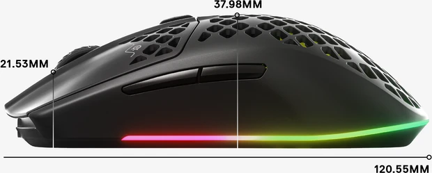 SteelSeries Aerox 3 Wireless Snow 2022 Edition, weiß, USB/Bluetooth