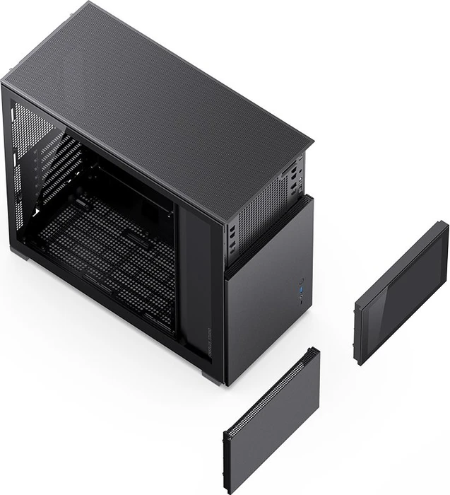 Jonsbo D41 Screen Black, schwarz, Glasfenster