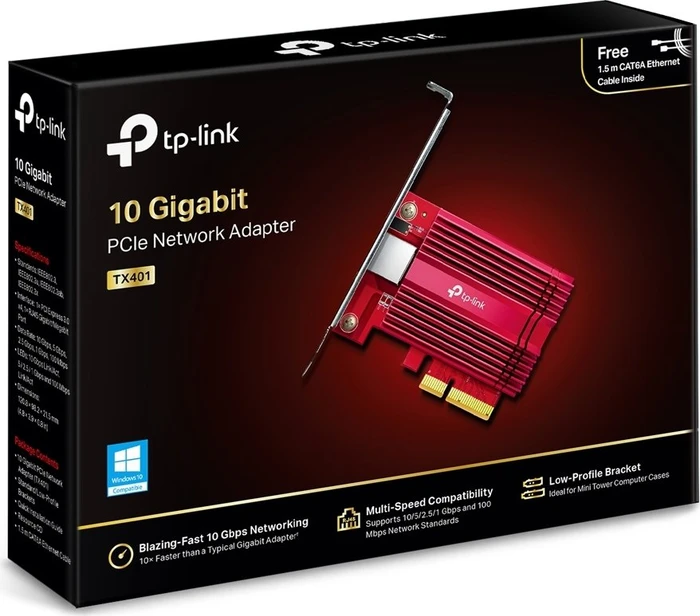 TP-Link 10G LAN-Adapter, RJ-45, PCIe 3.0 x4