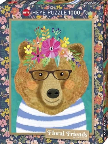Heye Puzzle Floral Friends Gentle Bruin