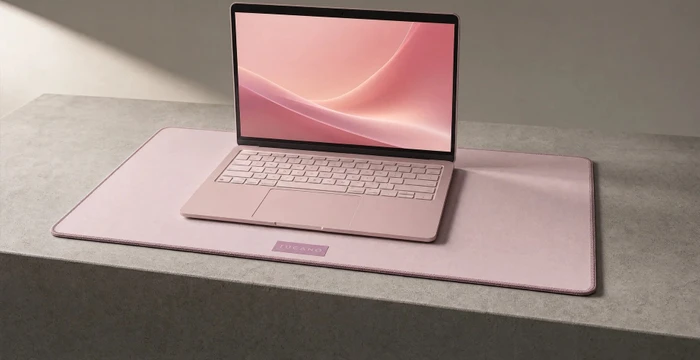 Tucano One Desk Pad für MacBook Neo, 550x350mm, Blush rosa