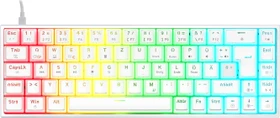 ISY IGK 5500-WT Gaming Tastatur, weiß, LEDs RGB, hot-swap, Outemu Red, USB, DE