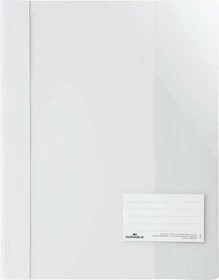 Durable Sichthefter opak, A4+, intensiv weiß/transparent, 25er-Pack