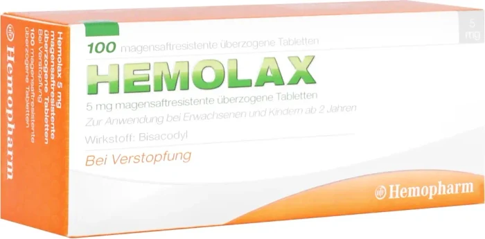 Hemolax 5mg Tabletten, 100 Stück