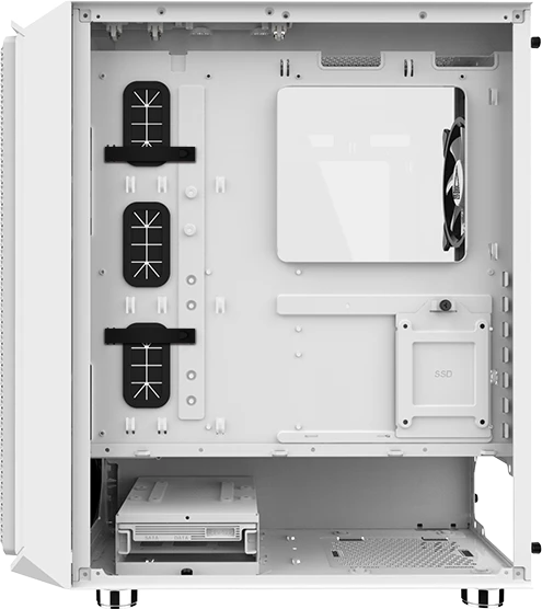 Montech Air X, weiß, Glasfenster