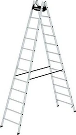 Günzburger Steigtechnik Alu 2-tlg. Stehleiter, 2x 12 Stufen