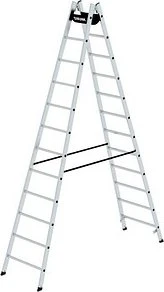 Günzburger Steigtechnik Alu 2-tlg. Stehleiter, 2x 12 Stufen