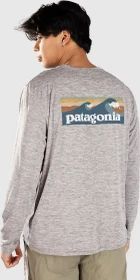 Patagonia Capilene Cool Daily Graphic Waters Funktionsshirt langarm boardshort logo abalone (Herren)