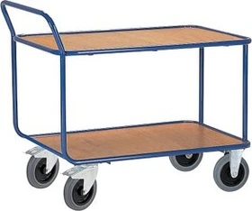 Rollcart 2-Etagen Tischwagen 70x100x105cm blau