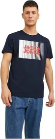 Jack & Jones Logo T-Shirt kurzarm navy balzer (Herren)