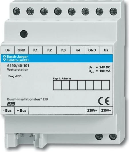 Busch-Jaeger KNX Wetterstation 4-fach, 4TE REG