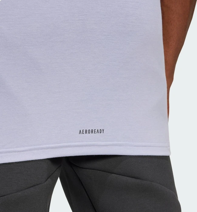 adidas Designed For Training Workout Funktionsshirt kurzarm silver violet (Herren)