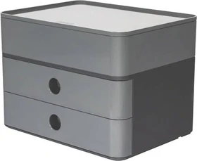 HAN Allison Smartbox Plus Schubladenbox, 3 Schubladen, A5, granite grey/schwarz
