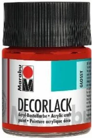 Marabu Decorlack Acryl Acrylfarbe, kirschrot, 50ml