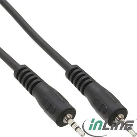 InLine 2.5mm Klinke Stecker/Stecker schwarz 3m