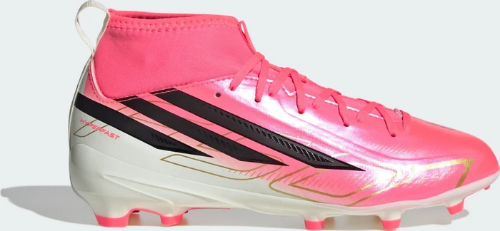 adidas F50 Hyperfast League Mid FG solar turbo/core black/gold metallic (Junior)