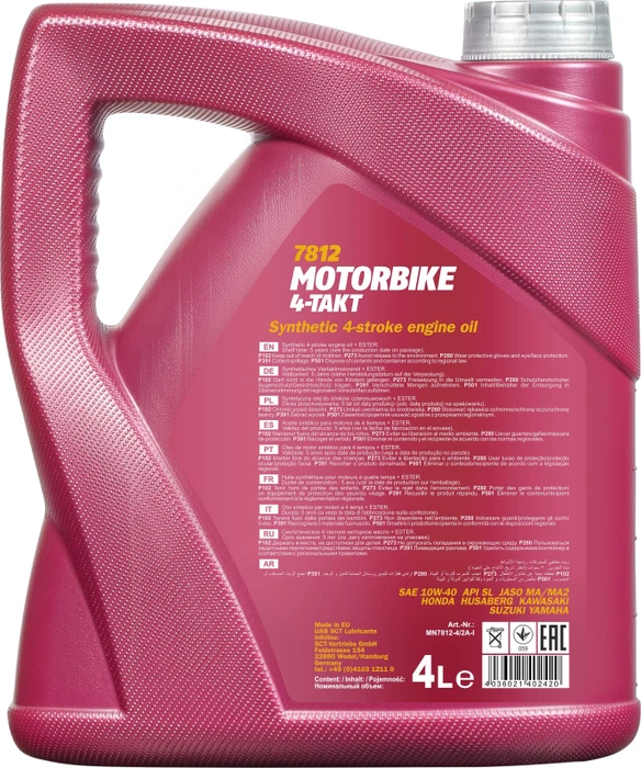 Mannol Motorbike 4-Takt API SL 10W-40 4l