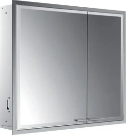 Emco Asis Prestige 2 LED-Lichtspiegelschrank 81.5cm, ohne light System, breite Tür links