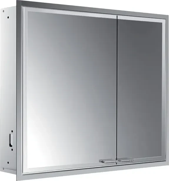 Emco Asis Prestige 2 LED-Lichtspiegelschrank 81.5cm, ohne light System, breite Tür links