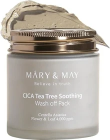 Mary & May CICA Tea Tree Soothing Wash Off Pack Maske, 125g