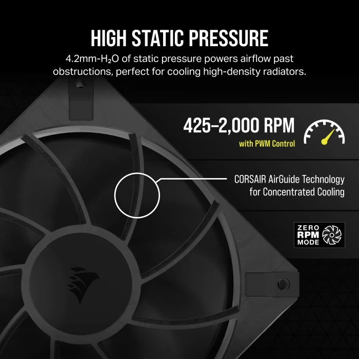 Corsair RS Series RS120 Max, 120mm, 3er-Pack
