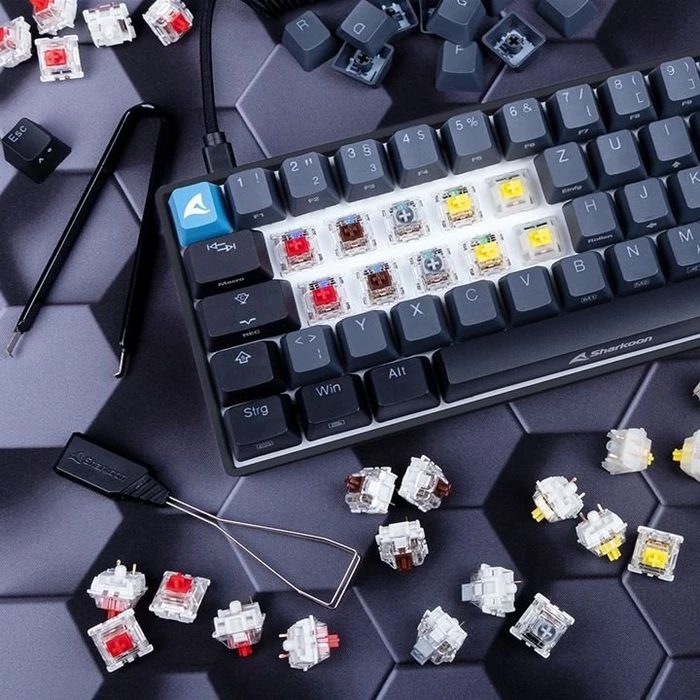 Sharkoon Skiller SGK50 S4 Barebone Gaming Tastatur, schwarz, ISO