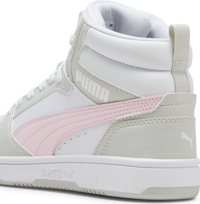 Puma Rebound V6 Mid puma white/frosty pink/sedate gray (Junior)