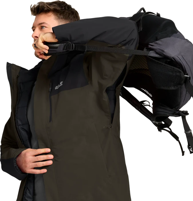Jack Wolfskin Jasper Pro 3in1 Funktionsjacke obsidian moss (Herren)