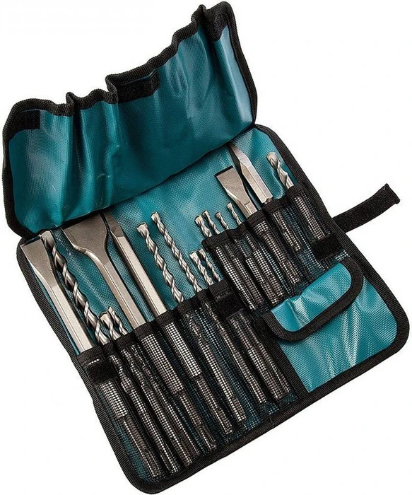 Makita SDS-plus Bohrer-/Meißel-Zubehörset inkl. Tasche, 17-tlg.