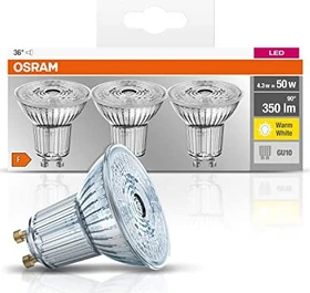 Osram Ledvance LED Base GU10 4.3W/827 36° PAR16, 3 Stück