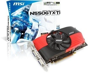 MSI GeForce GTX 550 Ti, N550GTX-Ti-M2D1GD5/OC, 1GB GDDR5, 2x DVI, Mini HDMI
