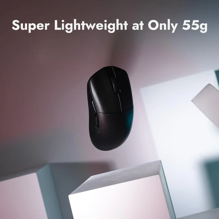 Keychron Lemokey G1 8K Wireless Mouse schwarz, USB/Bluetooth
