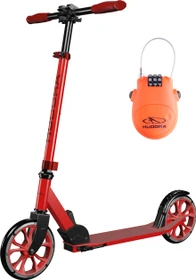 Hudora Up 200 Scooter mit Kabelschloss rot