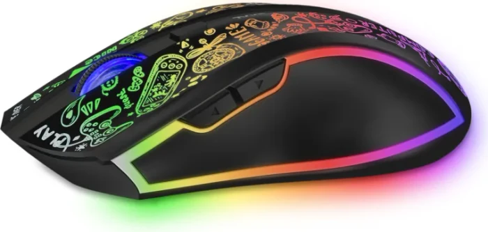 Connect IT Doodle 3 Wireless Gaming Mouse schwarz, USB