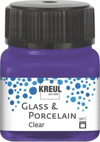 Kreul Glass & Porcelain Clear Malfarbe, violett, 20ml