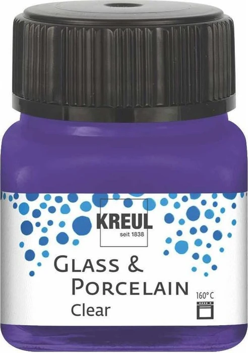 Kreul Glass & Porcelain Clear Malfarbe, violett, 20ml