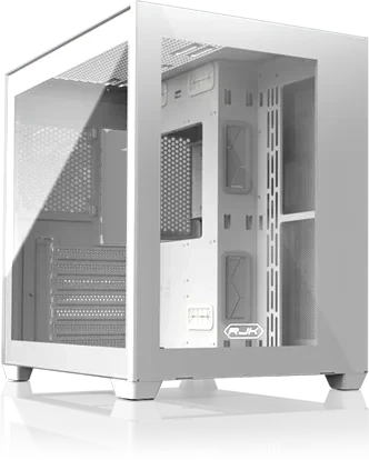 Raijintek Paean C7, weiß, Glasfenster