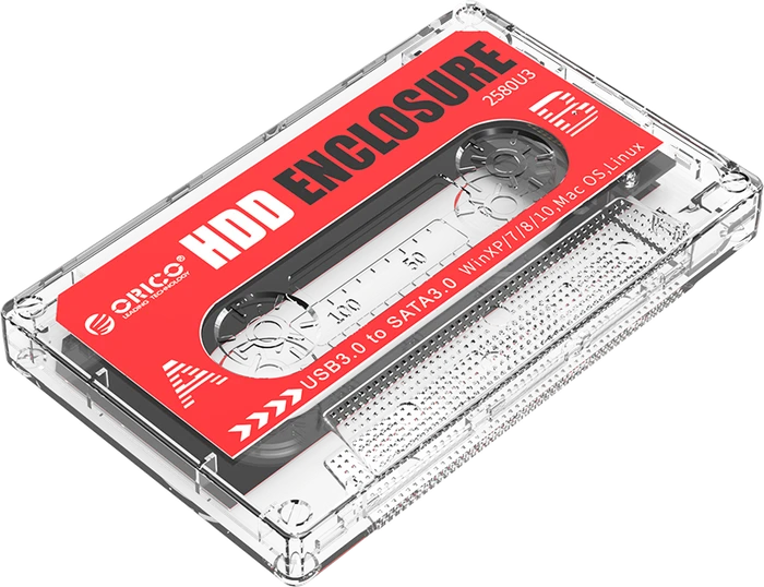 Orico Tape-Shaped Enclosure, 2.5", USB 3.0 Micro-B