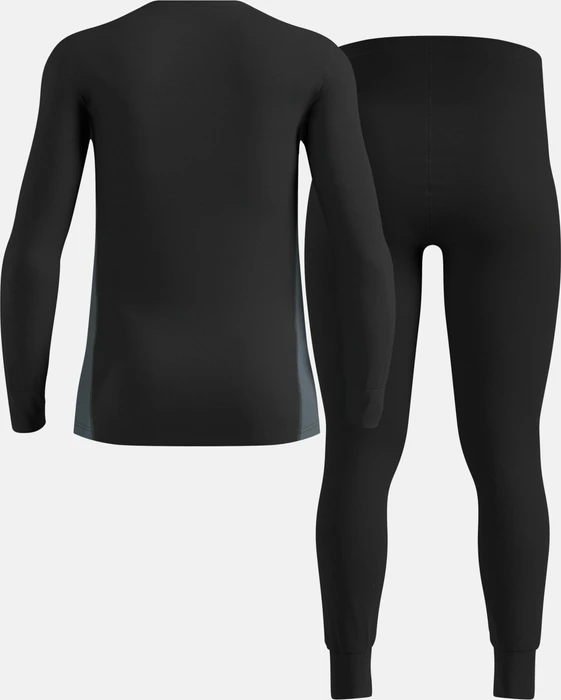 Odlo Active Warm Base Layer Set black/stormy weather (Herren)
