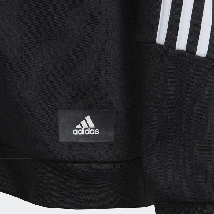 adidas Future Icons 3-Streifen Hoodie schwarz/weiß (Junior)