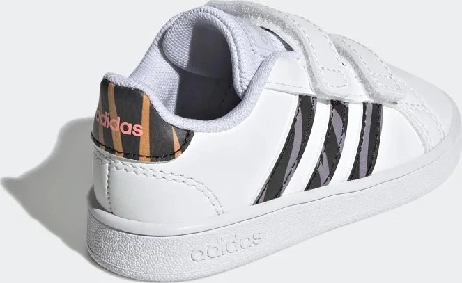 adidas Grand Court Tiger Print cloud white/core black/acid red (Junior)