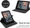 Cadorabo Schutzhülle 360° für Fire HD 10 2017 (7. Generation), schwarz Vorschaubild