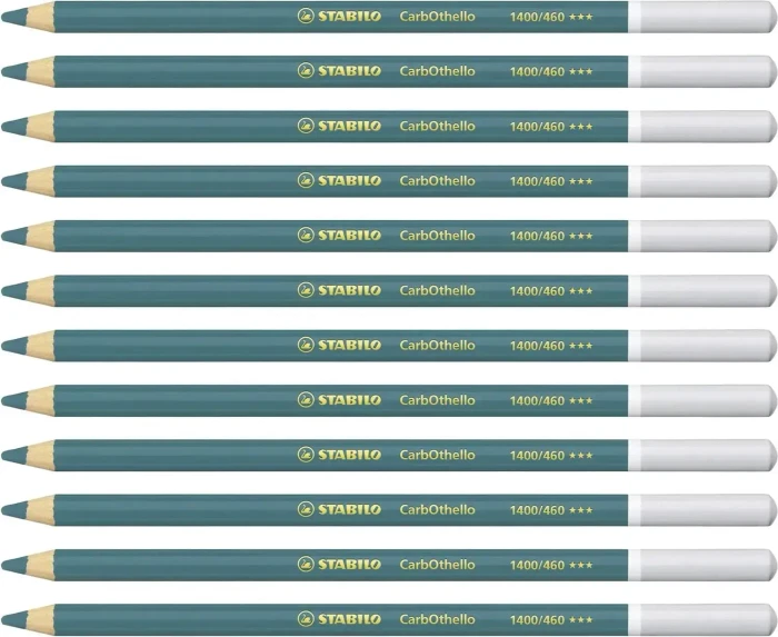 STABILO CarbOthello Kreidestift türkis bläulich, 12er-Pack