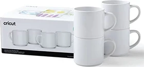 Cricut Mug Press Bedruckbare Tasse 300ml, weiß, 4 Stück