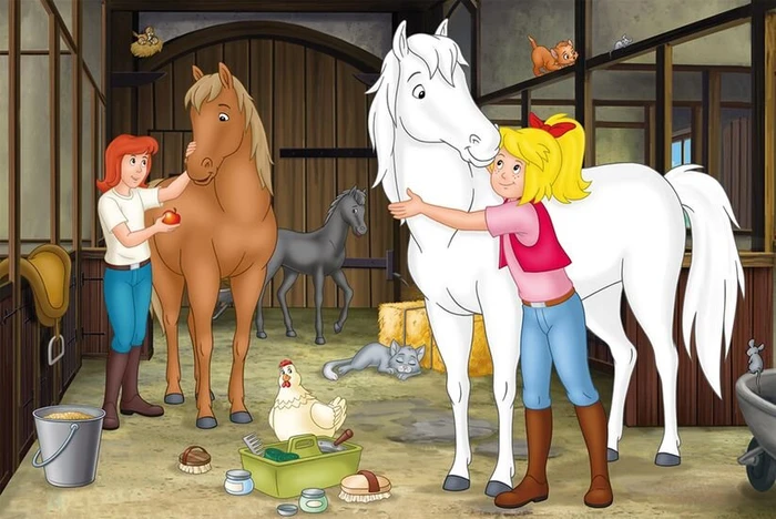 Schmidt Spiele Bibi & Tina Puzzle-Box - im Metallkoffer