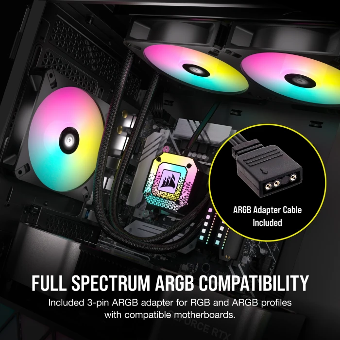 Corsair AR Series iCUE AR120 Digital RGB, schwarz, LED-Steuerung, 120mm