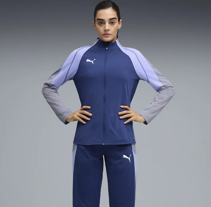 Puma individualRISE Trainingsanzug blue jewel/puma white/intense lavender (Damen)