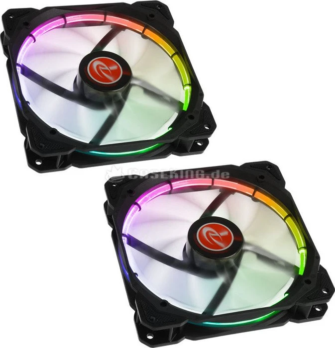 Raijintek Auras 14 RGB, LED-Steuerung, 140mm, 2er-Pack