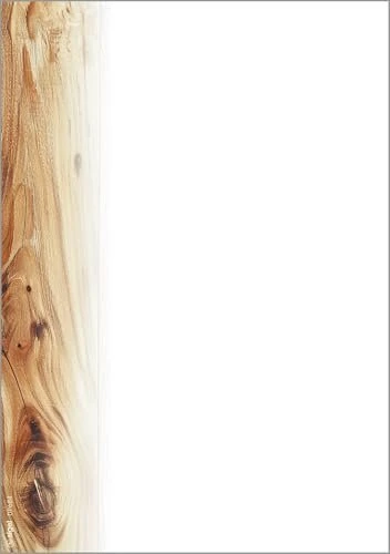 Sigel Motiv Oak Wood Kunstdruckpapier weiß, A5, 90g/m², 100 Blatt