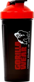 Gorilla Wear Shaker XXL Trinkflasche 1l schwarz/rot